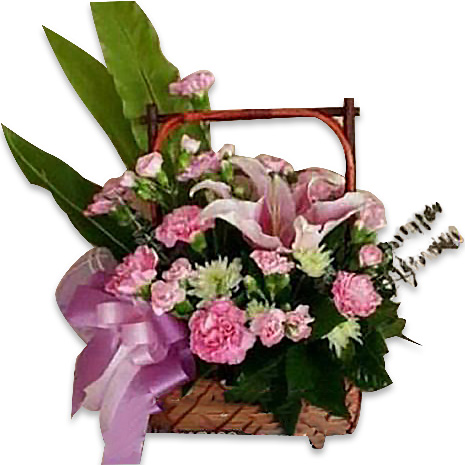 กระเช้าดอกไม้สด – แห้ง ราคา 1,500 บาท